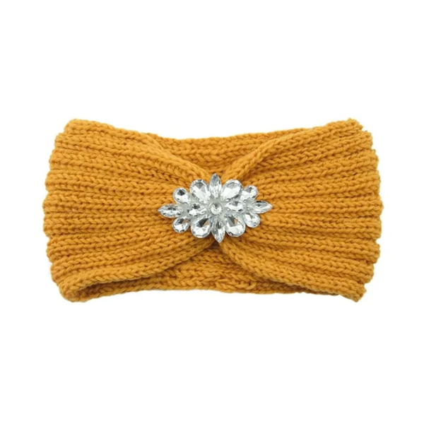 Bandeau en tricot avec bijou