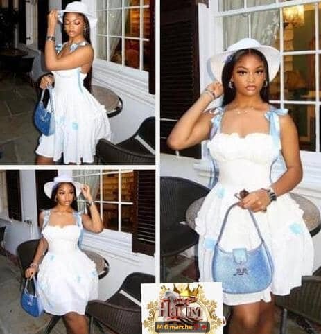 Robe d'été blanche élégante