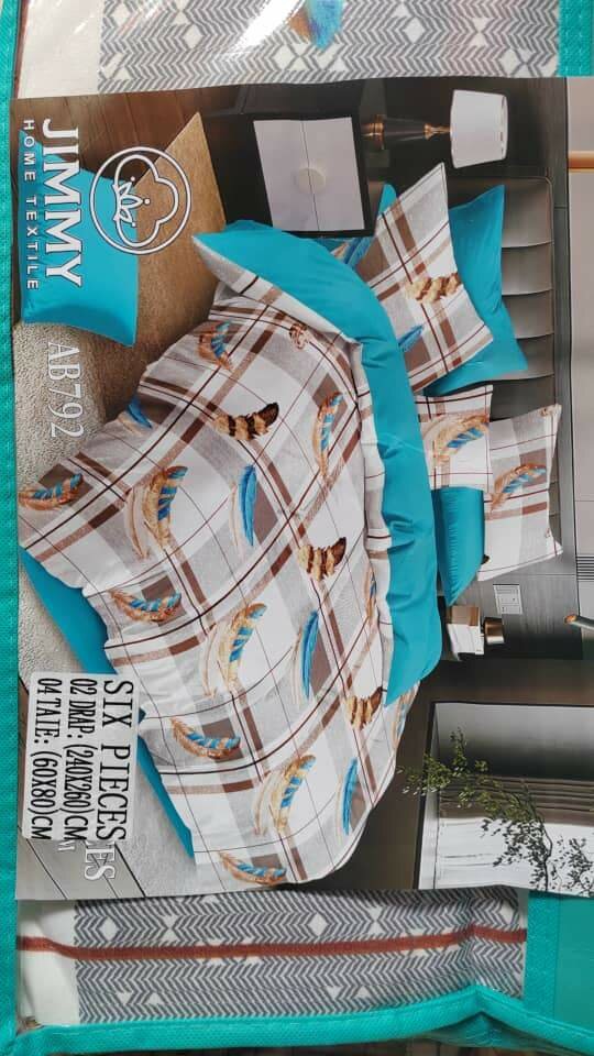 Parure de lit 6 pièces luxe