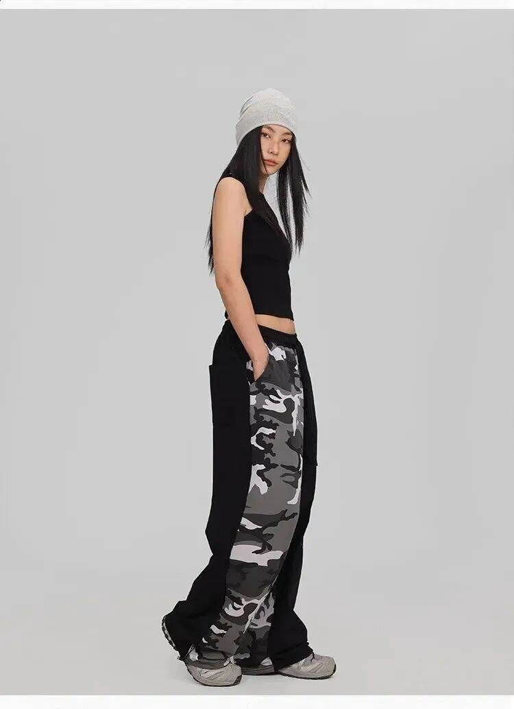 Pantalons streetwear camo femme