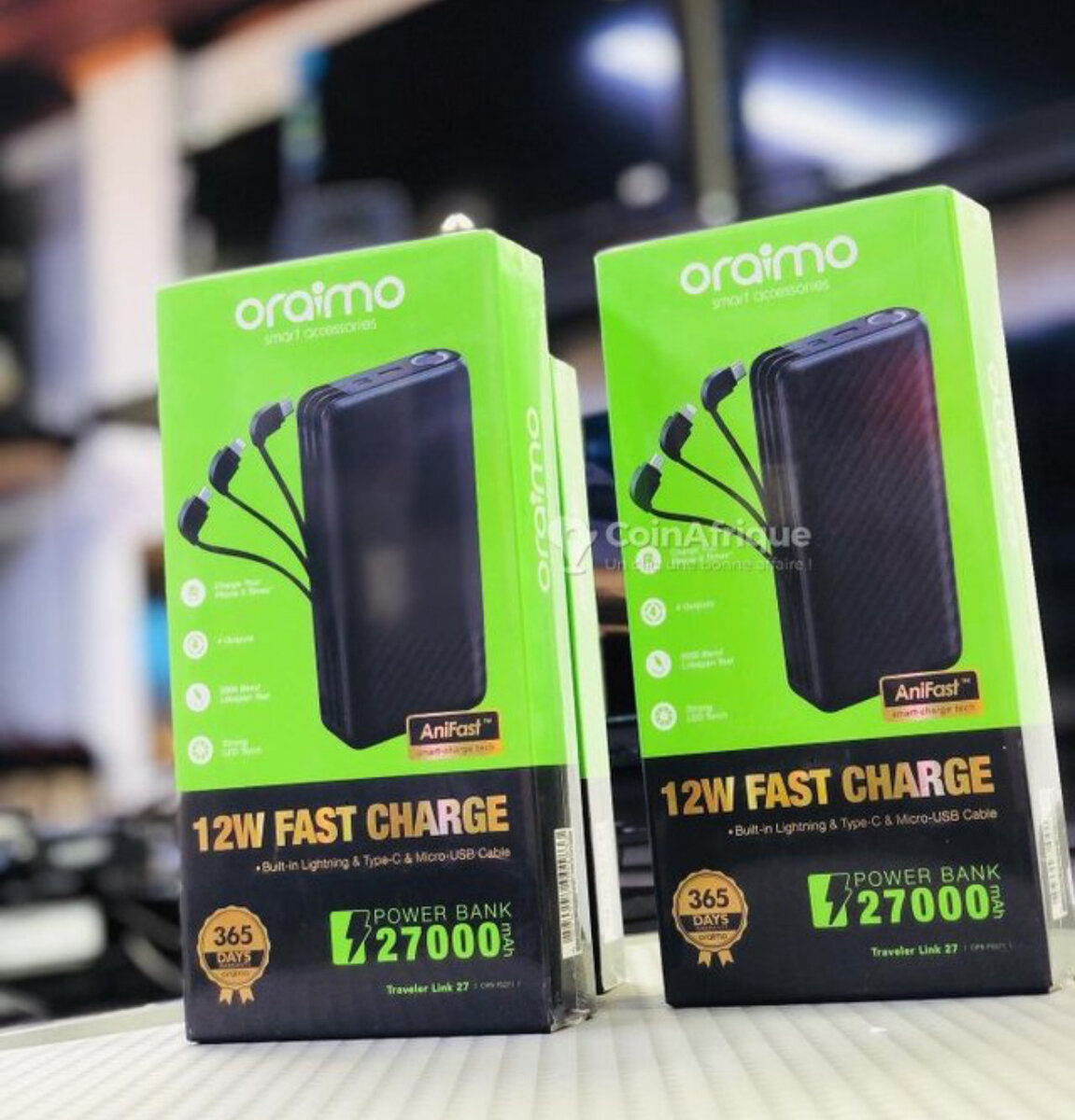 Batterie Externe Oraimo 27000mAh