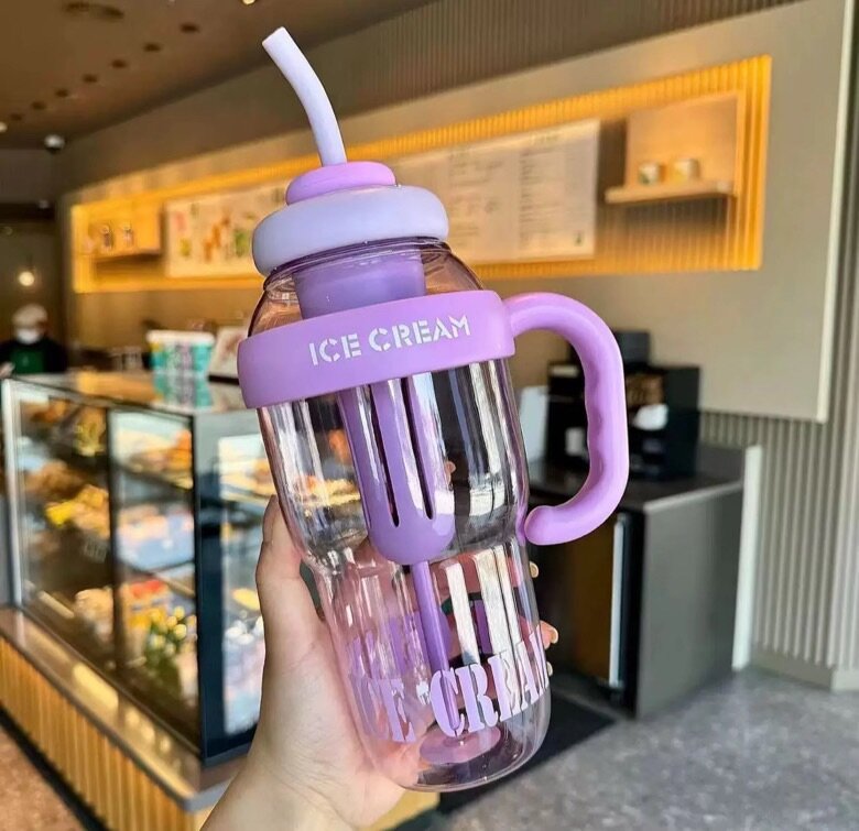 Grande bouteille à paille