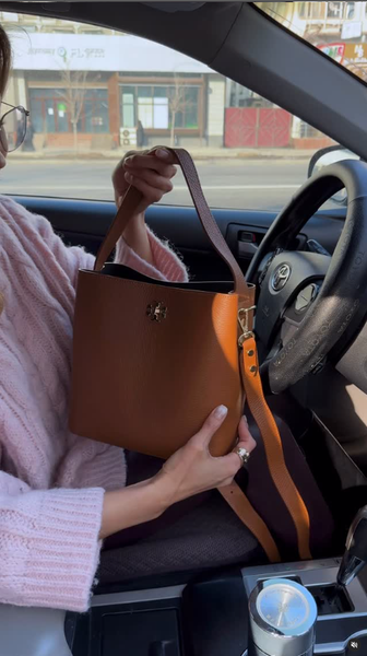 сумка коричневая