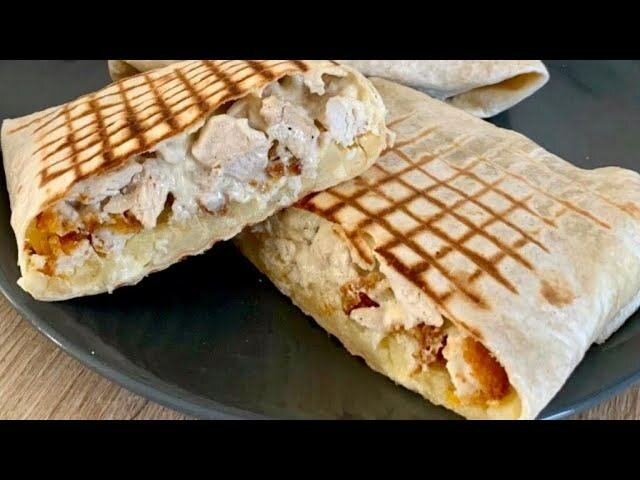 Tacos au poulet et au fromage
