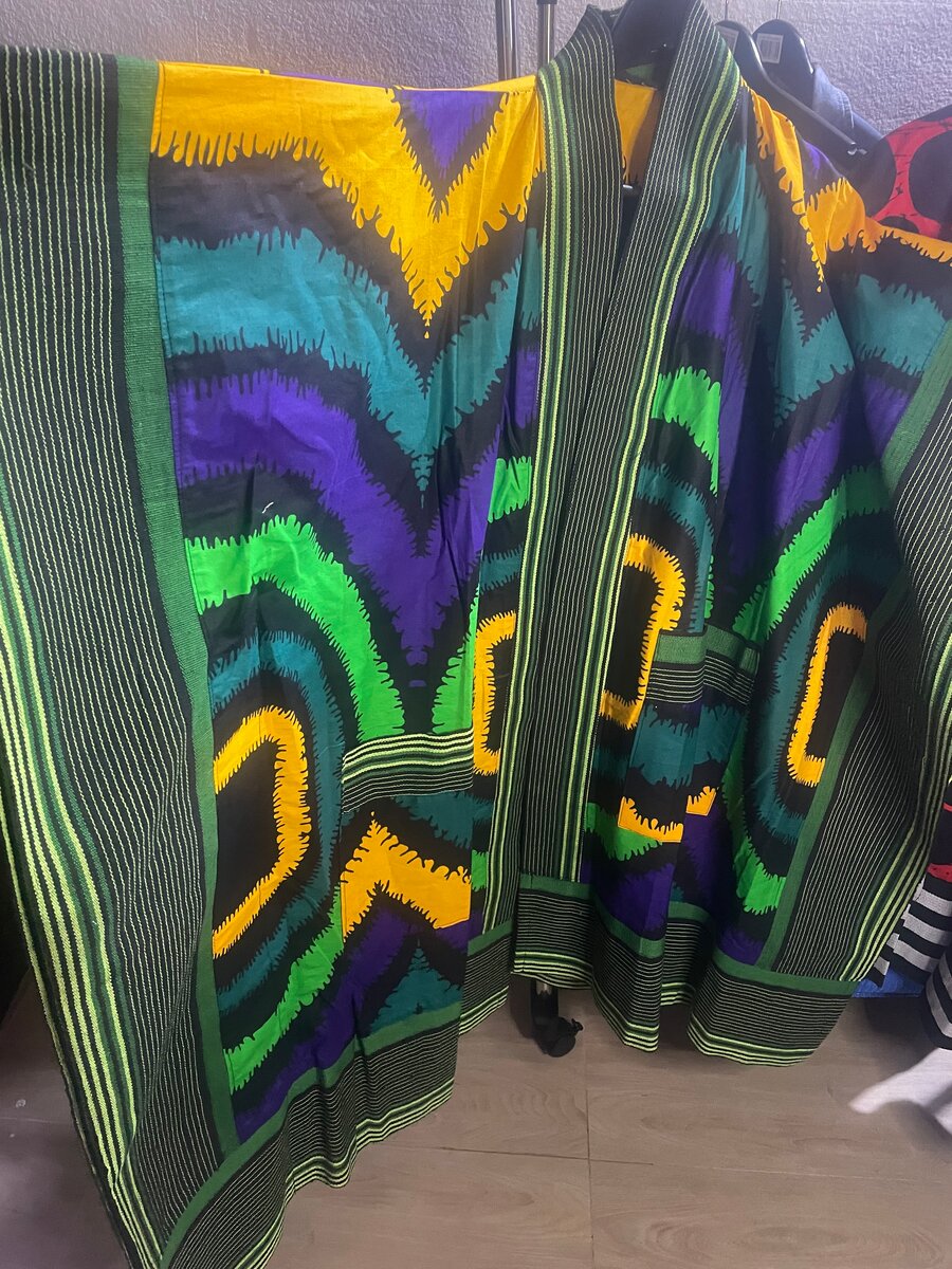 Vibrant Patterned Kimono robe