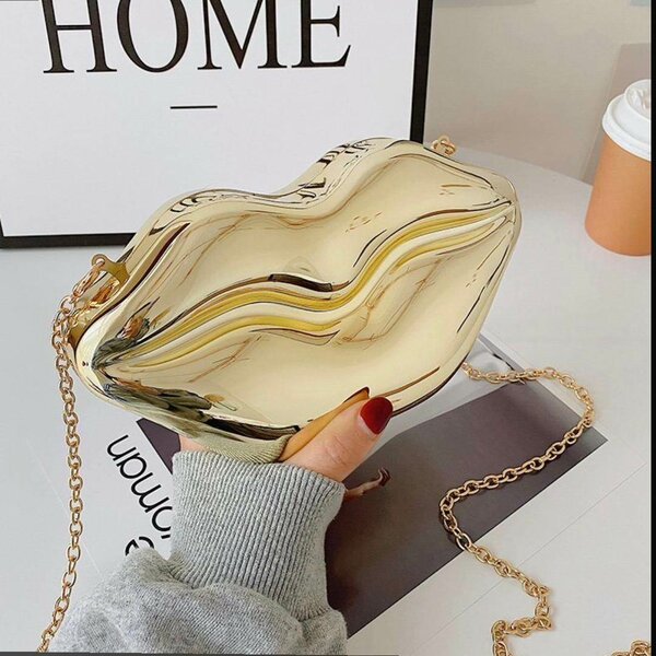 Sac à main en forme de lèvres