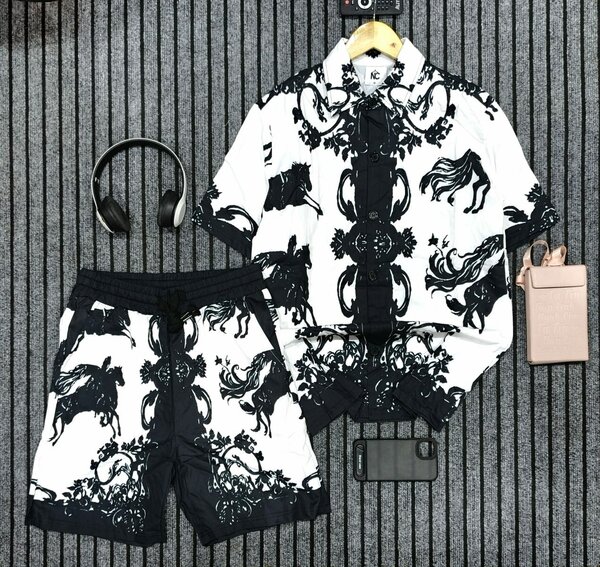 Set chemise et short été homme