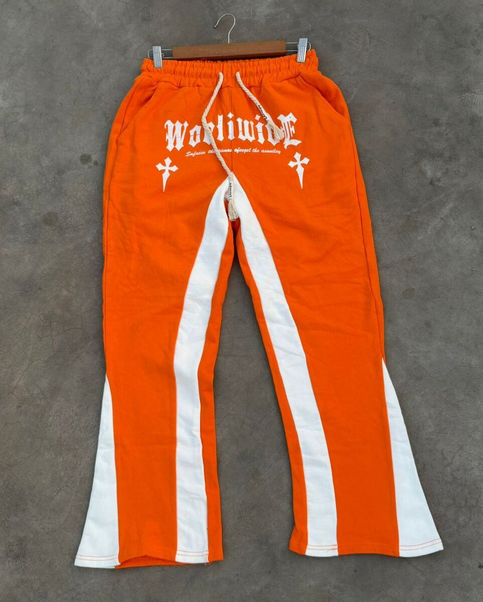 Pantalon Orange Style Vintage Unisexe