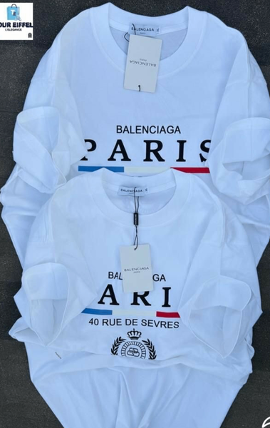 T-shirt Balenciaga Paris blanc