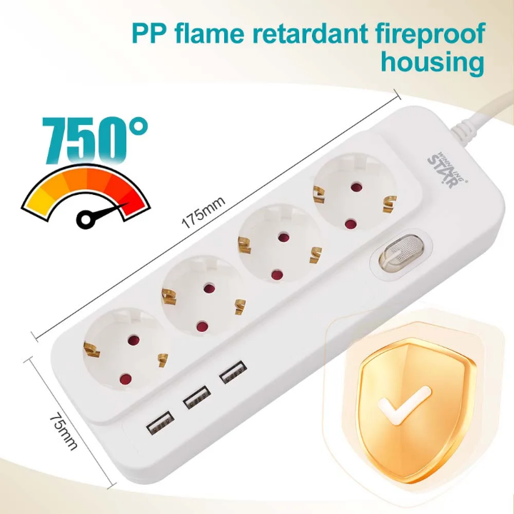 Prise multi USB avec protection