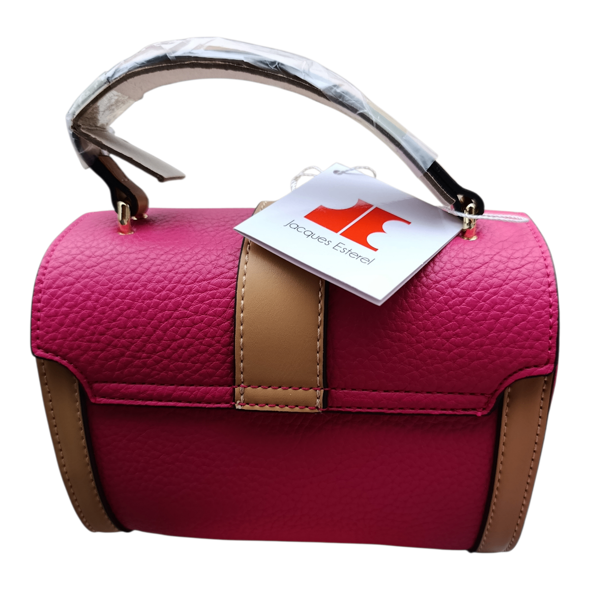 Sac à main en cuir rose