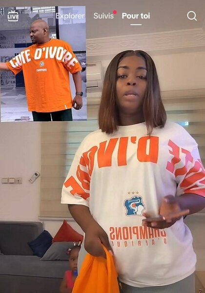 T-Shirt Côte d'Ivoire Unisexe