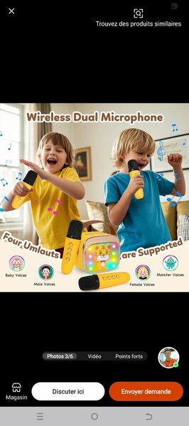 Karaoké Enfant avec Micro Bluetooth