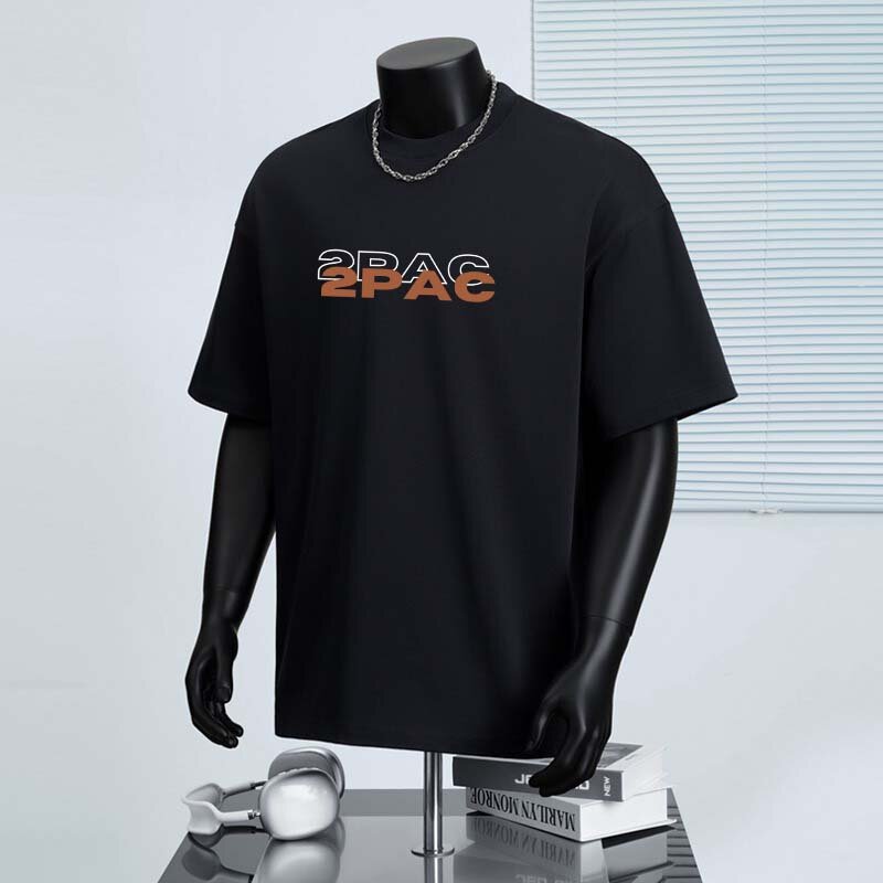 T-shirt noir 2PAC classique