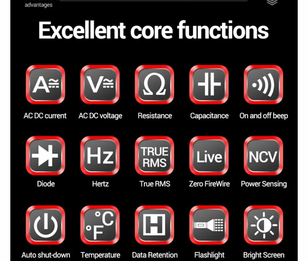 Multimètre ANENG 616 True RMS