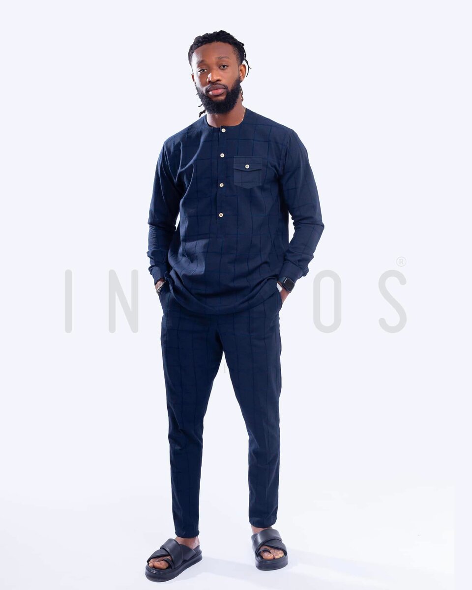 Ensemble en lin: chemise et pantalon