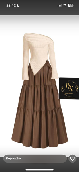 Robe élégante asymétrique