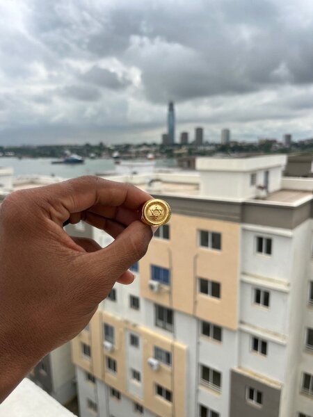 Jeton doré de collection