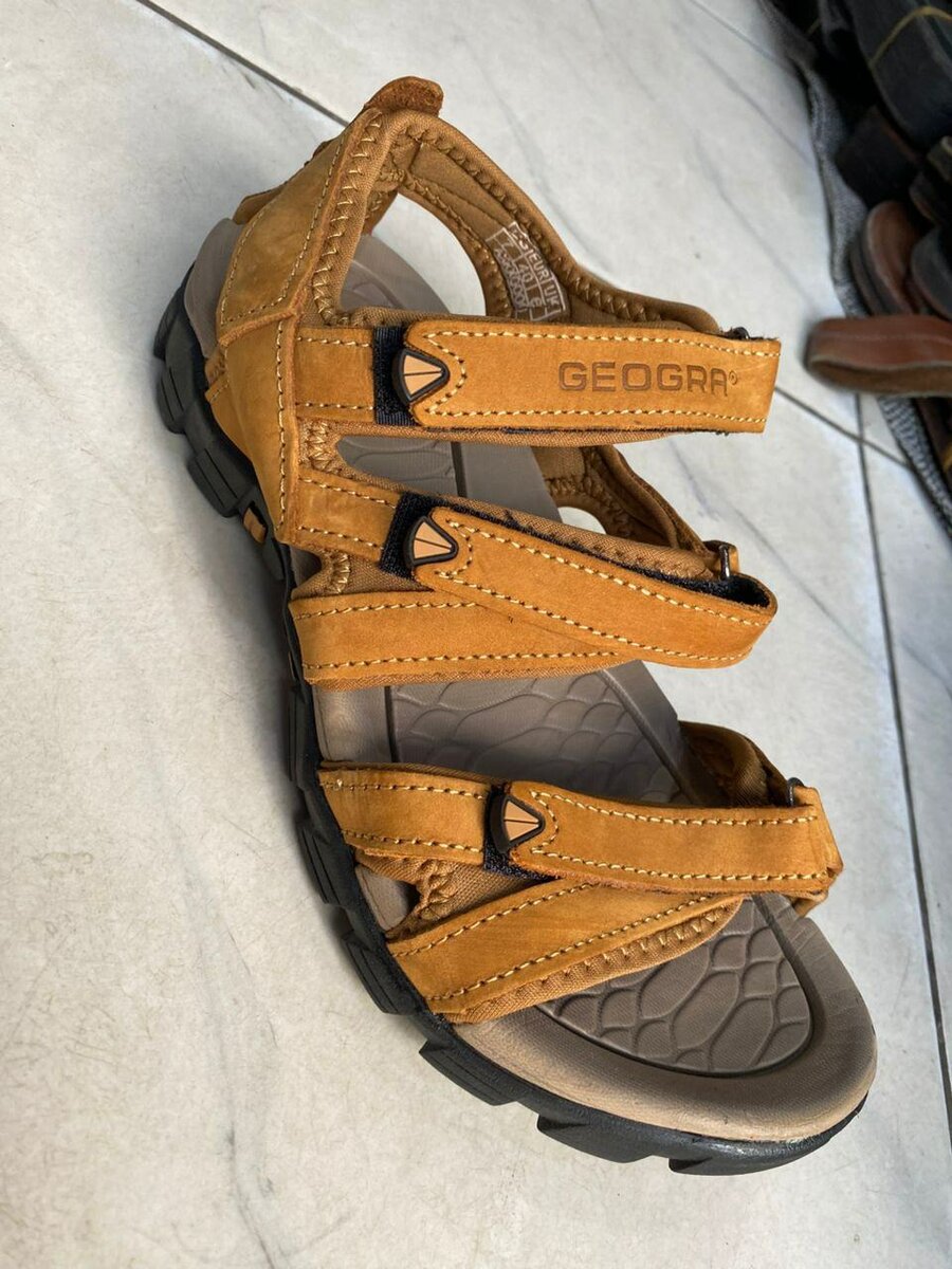 Sandales homme cuir robustes