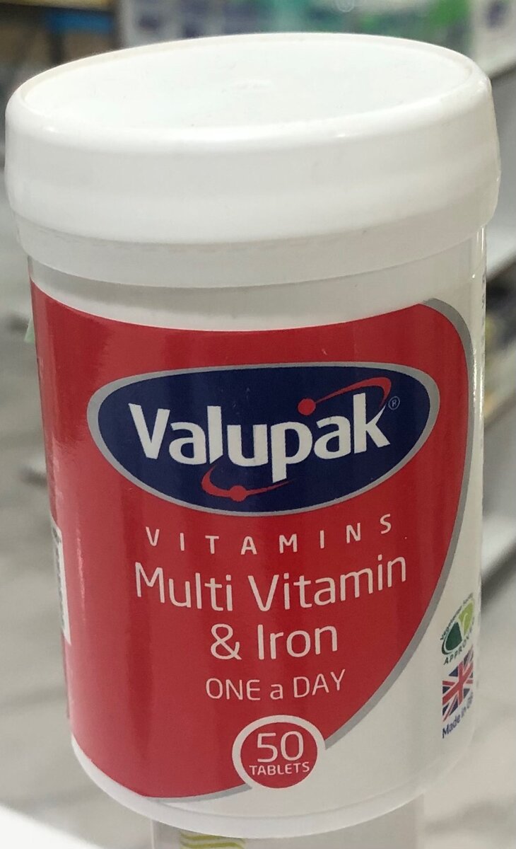 VALUPAK MULTIVITAMINS & IRON TABLET