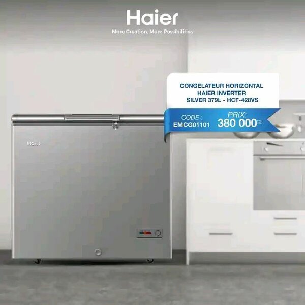 Congélateur Haier 379L Inverter