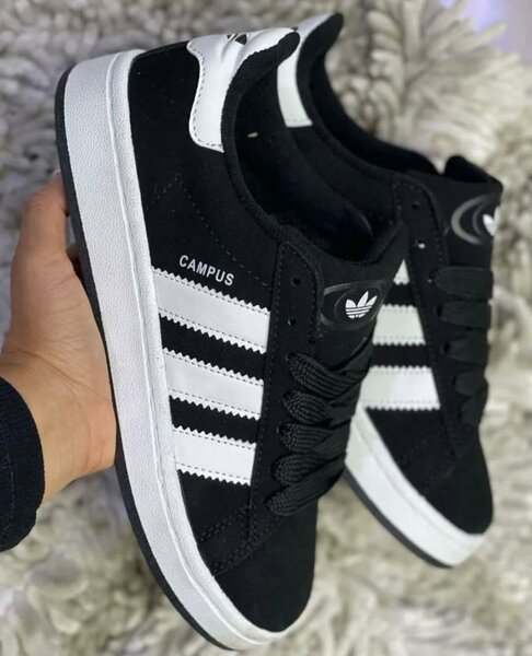 Baskets Campus Noires et Blanches