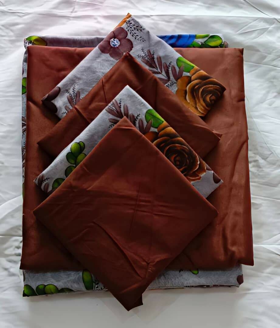 Parure de lit en coton coloré