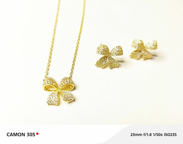 Parure Papillon Dorée