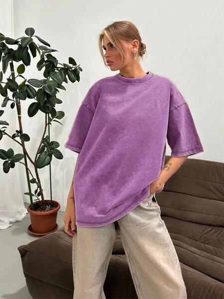 T-shirt oversize violet