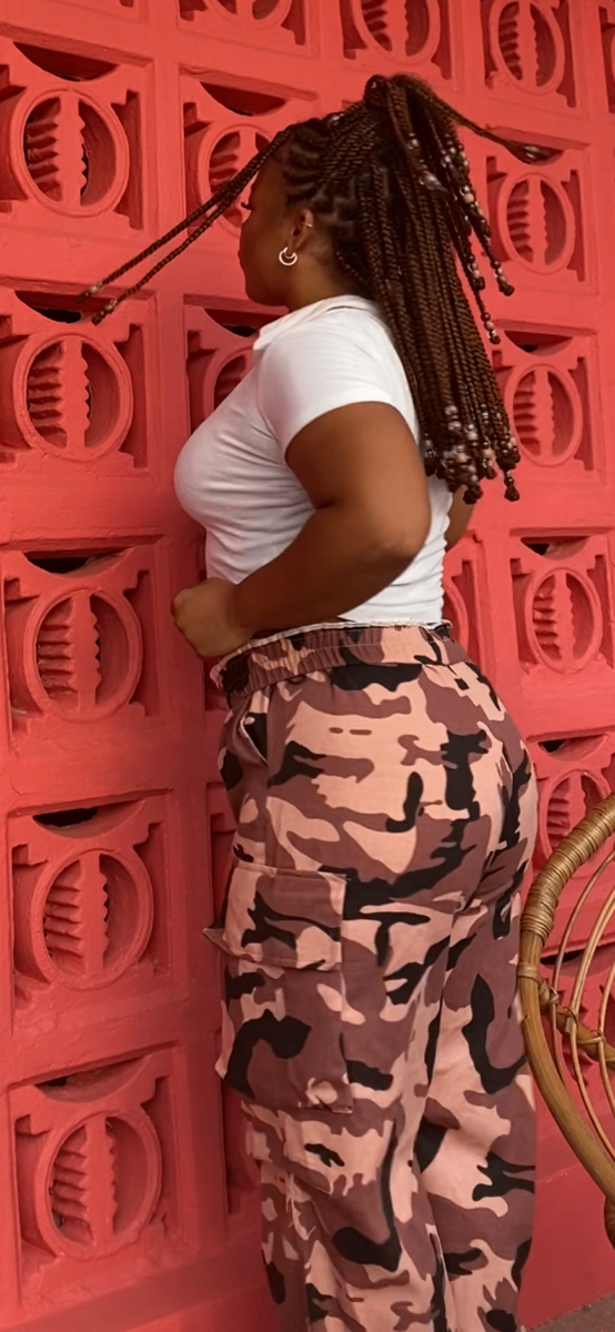 Light pink Military pants