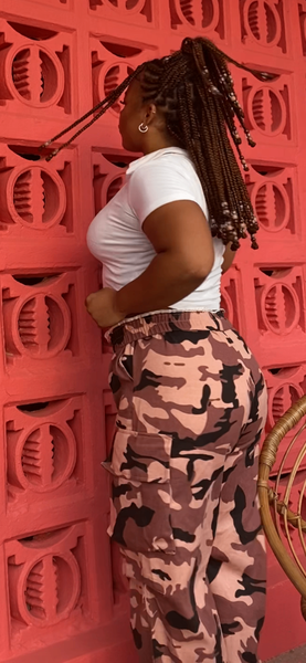 Light pink Military pants