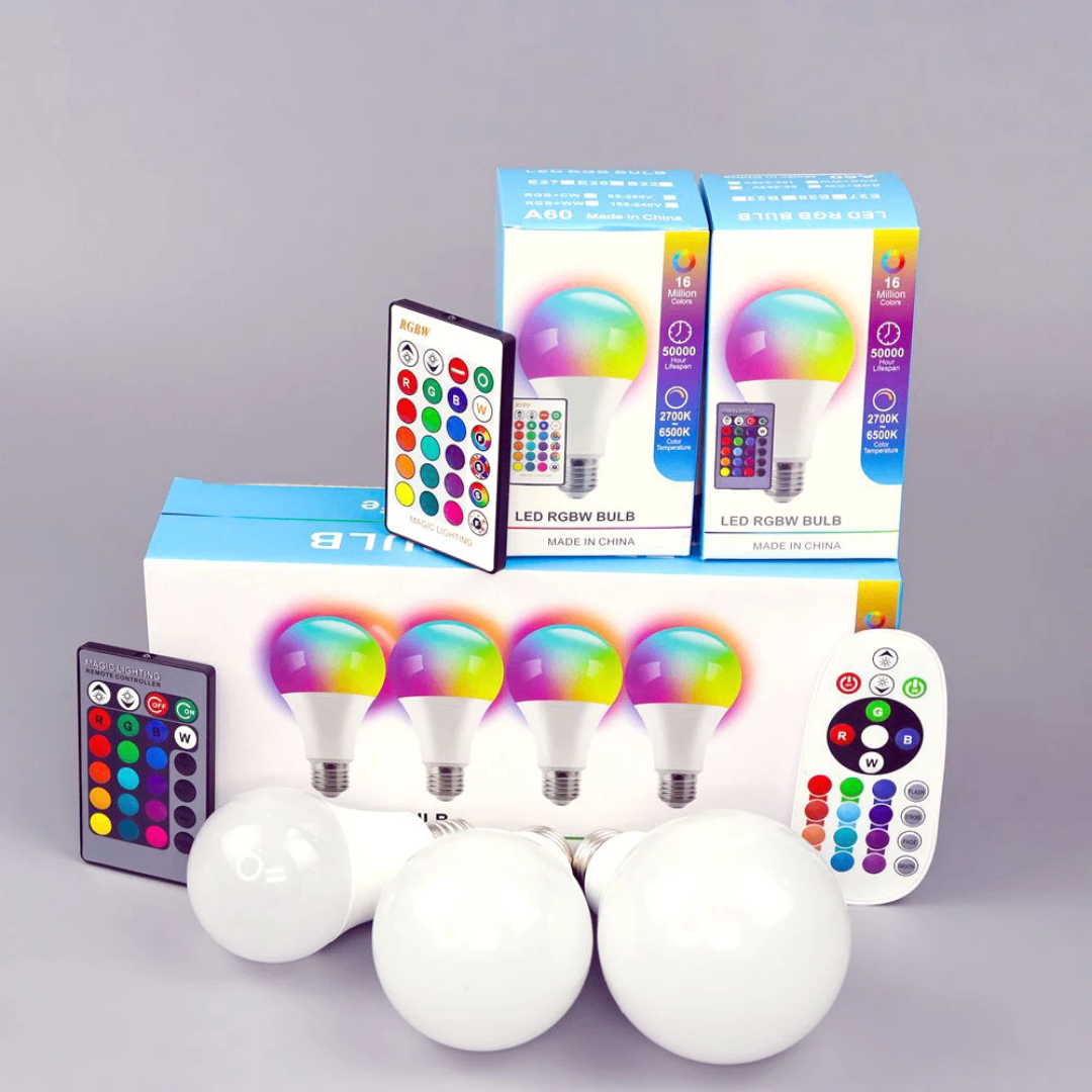 Ampoule LED RVB avec télécommande