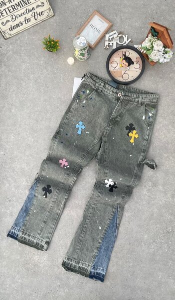 Jeans mode avec patchs