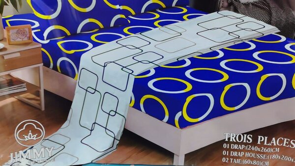 Parure de lit drap couverture