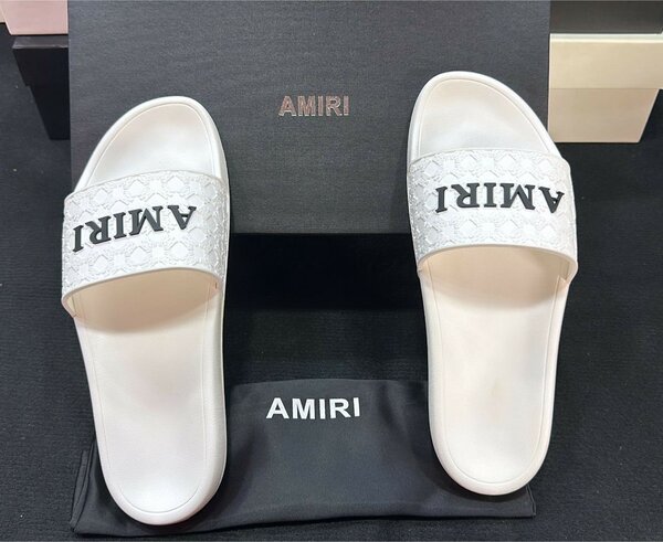 Sandales Amiri blanches luxe