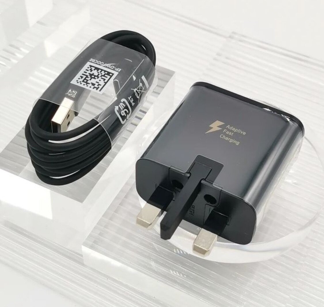 Samsung Charger Fast Charging Uk Plug Adapter Type-C Cable B