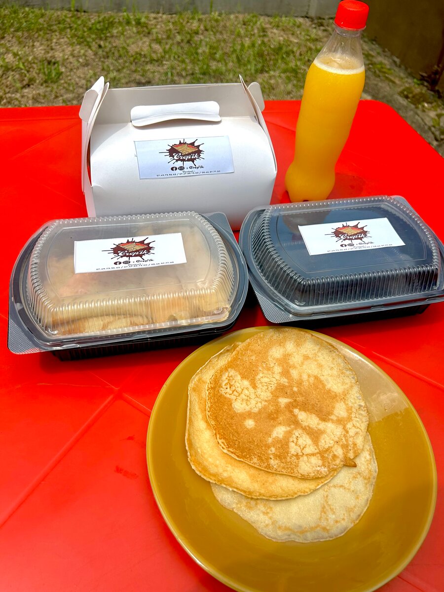 Crêpes viande hachée jambon