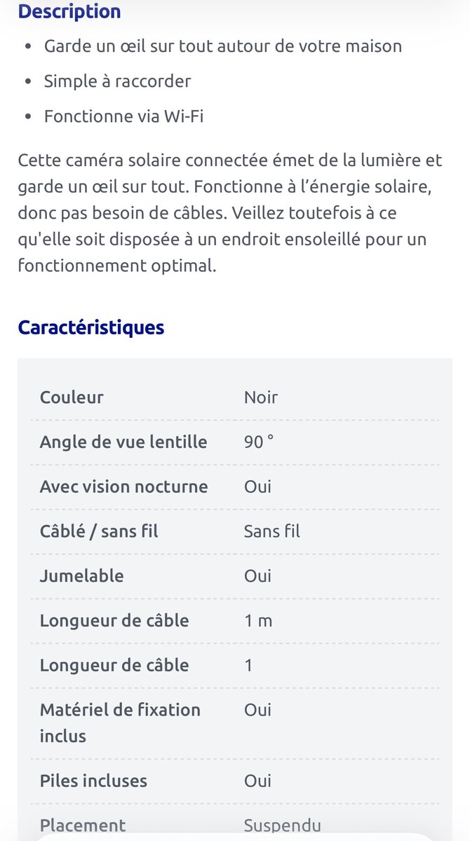 Caméra solaire LSC Wi-Fi