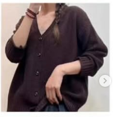 Темно-коричневый кардиган 