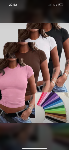 T-shirt femme basique en coton