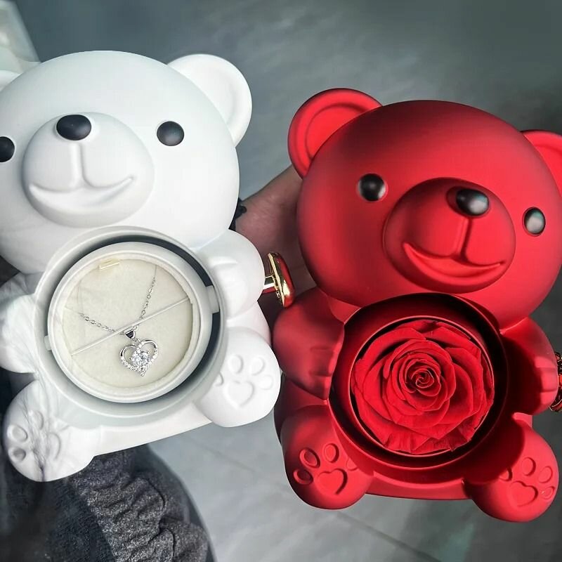 Rose Teddy bear Gift box