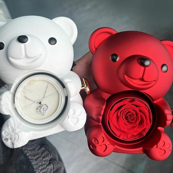 Rose Teddy bear Gift box
