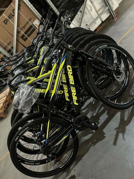 Vélo tout terrain Fire Bird noir et jaune