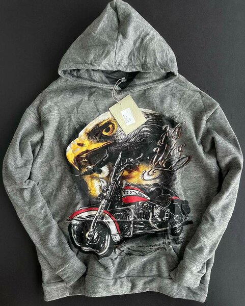 Sweat à capuche moto cool homme