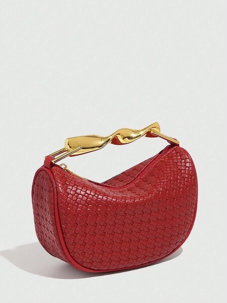 Sac à main en cuir rouge élégant