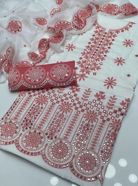 3pc lawn cotton Embroidery suit