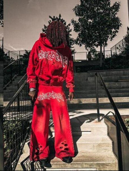 Stylish Unisex Red Tracksuit