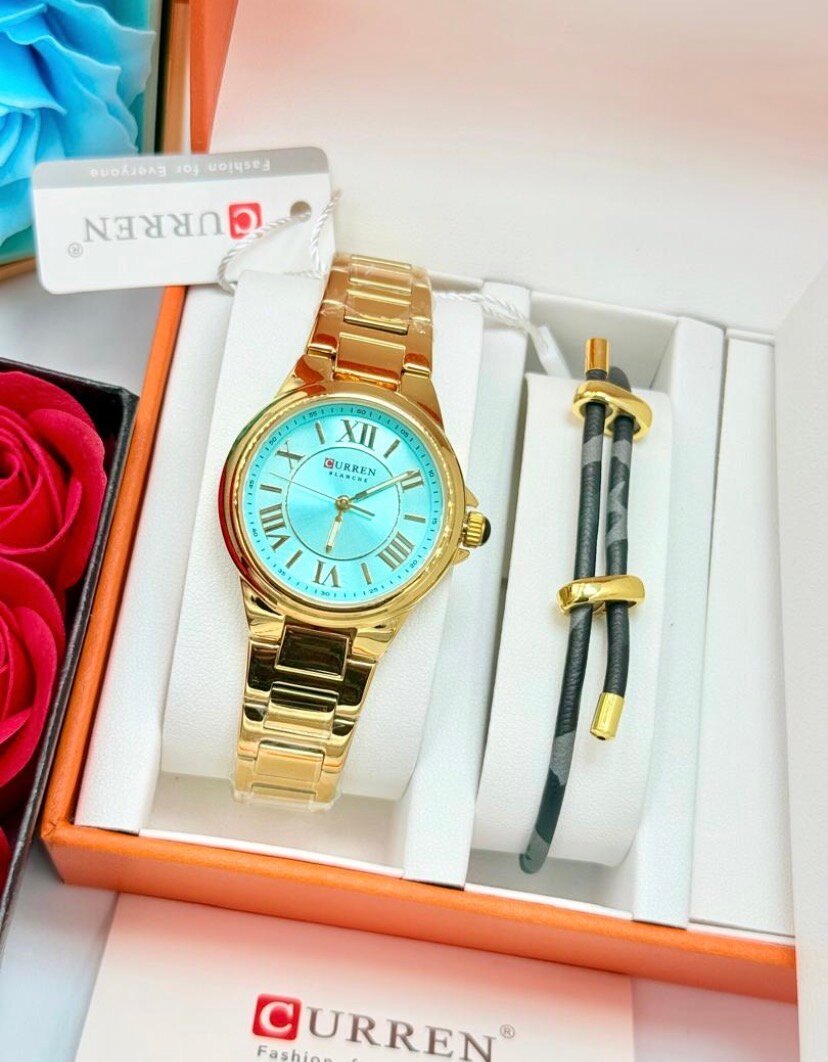 Montre élégante Curren dorée