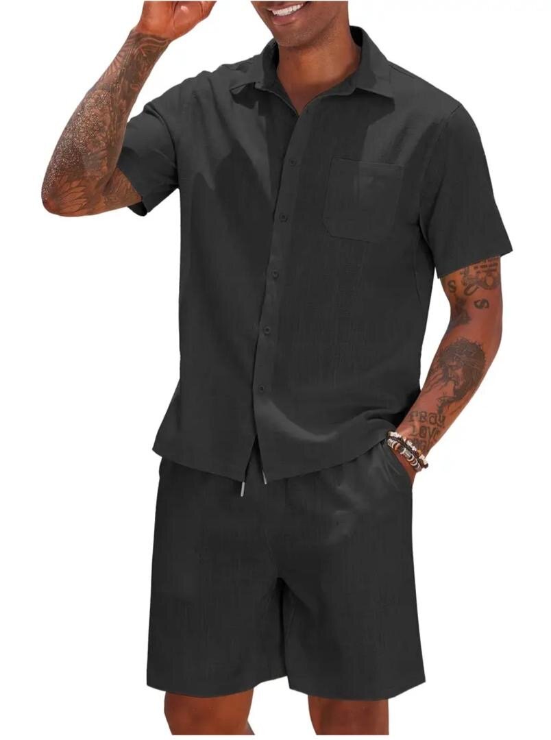 Ensemble chemise et short homme