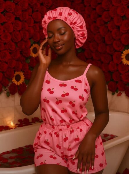 Pyjama en coton cerises